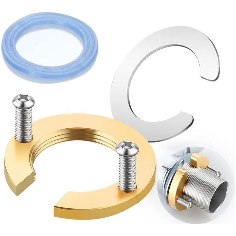 Kit Fixation Robinetterie, Kit Fixation Robinet Accessoires Robinet Outil D'Installation Pour Robinet, S'Adapte Parfaitement Au Robinet Et Au Lavabo (d'or 1 Pièce)