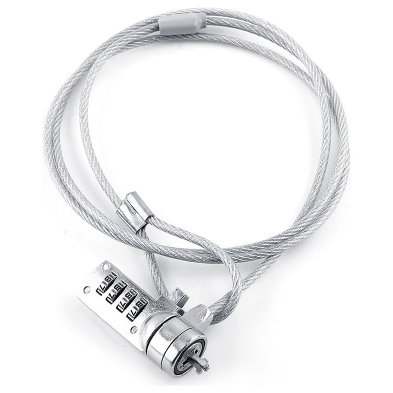 Sjlerst Combinaison De Verrouillage De Sécurité Pour Ordinateur Portable, Chane De Cable, Antivol, Mot De Passe À 4 Chiffres Pour Ordinateur Portable