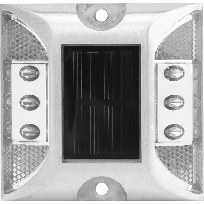 Le Marqueur De Sol D'Énergie Solaire De Led Allume La Lampe Blanche Imperméable Extérieure De Pointe D'Autoroute D'Allée