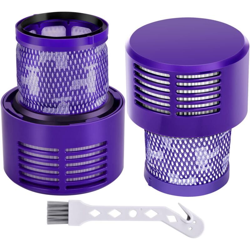 Filtre Pour Dyson V10 Sv12, 2 Filtres De Remplacement Pour Aspirateur Dyson V10 Sv12 Cyclone Séries, V10 Absolute Animal Motorhead Total Clean Sv12 Accessoire Sans Fil Dy-969082-01