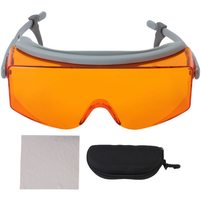 Lunettes De Travail À Branches Ajustables - Protection Contre Les Rayons Nocifs (405 Nm, 445 Nm, 450 Nm, 473 Nm, Lumière Bleue Et Violette) - Blocage Des Rayons Nocifs (190 Nm-500 Nm) - Do5+