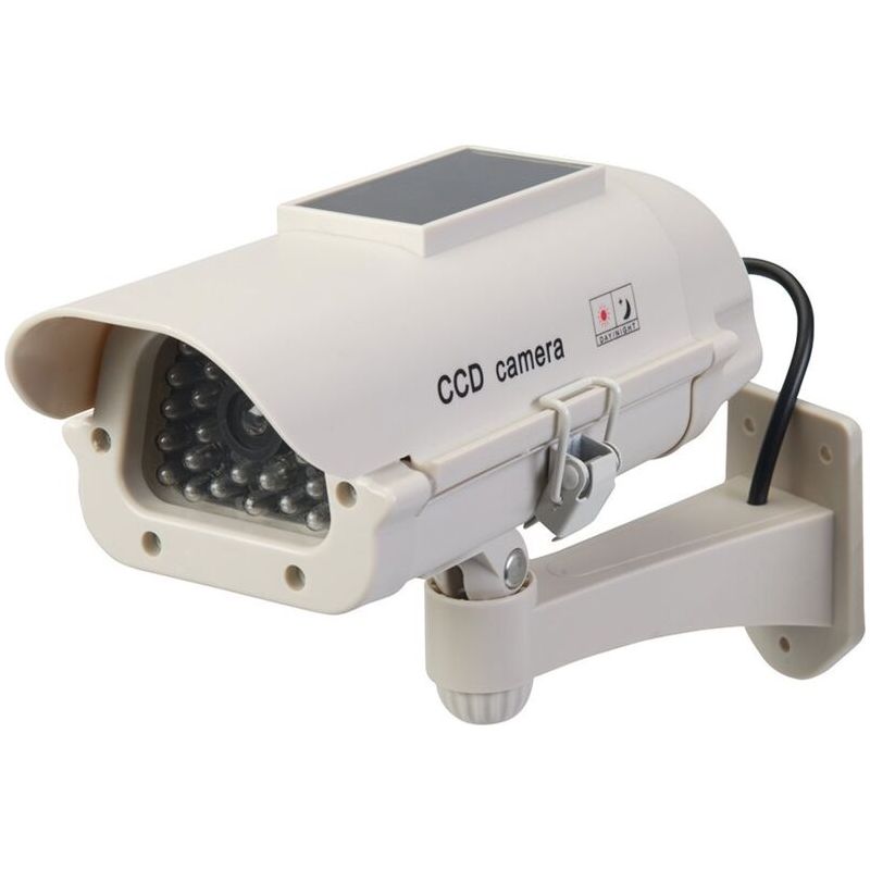 Indoor Caméra De Surveillance Factice Solaire Avec Led Npterbl