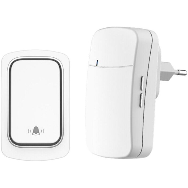 Sonnette Sans Fil Pas De Batterie Requise Ensembles De Sonnette De Porte Auto-alimentée Étanche Maison Carillon Extérieur Sonnette