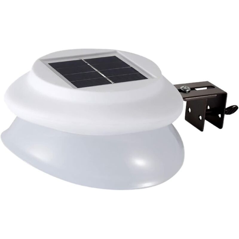 Applique Murale Solaire D'Extérieur Blanche Pour Clôture, Porte D'Entrée, Mur Et Décolight Led Étanche,(blanc Froid)
