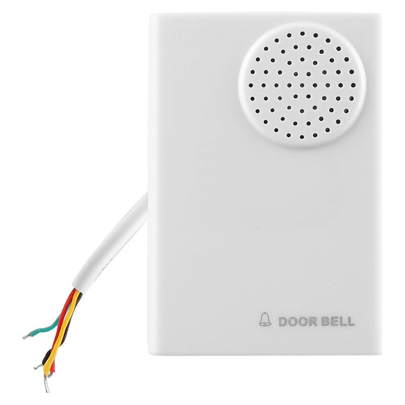 Sonnette, Carillon De Sonnette Filaire Durable 2v Pour Systme De Contrle D'Accs De Scurit Domicile De Bureau Avec Volume De 20 Dcibels, 8,7 X 6 Cm