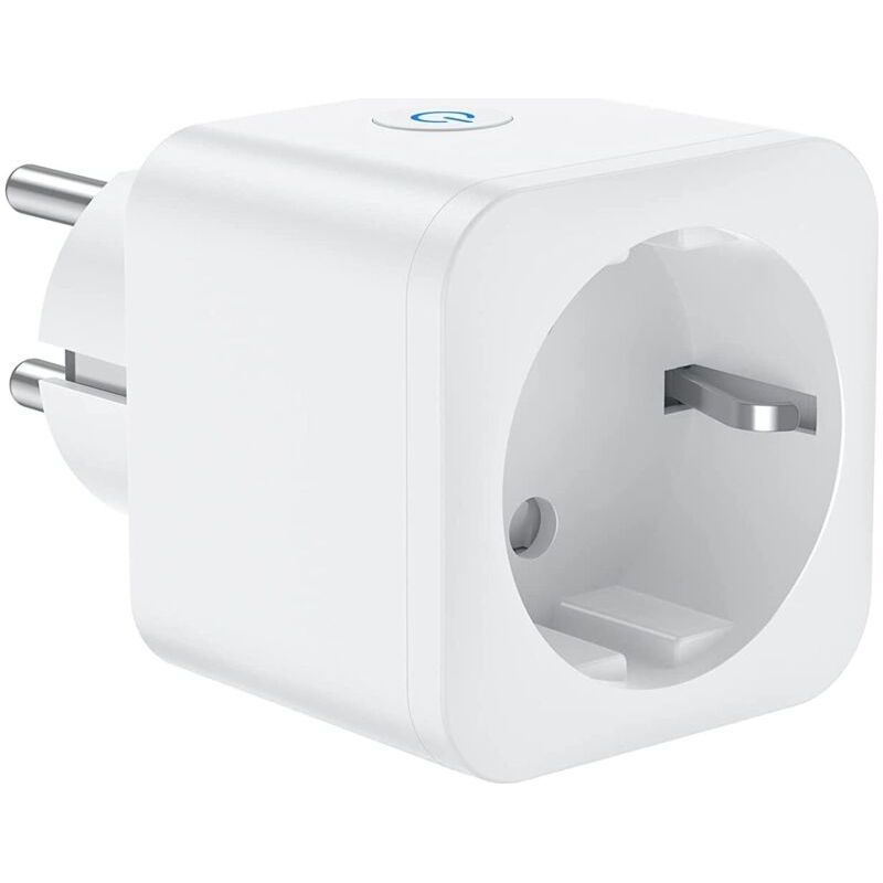 Prise De Connexion Wifi, Prise Intelligente 16a 3680w, Compatible Avec Alexa Google Home, Avec Commande Vocale Et Télécommande, Prise De Minuterie Avec Fonction Minuterie (1 Pack)
