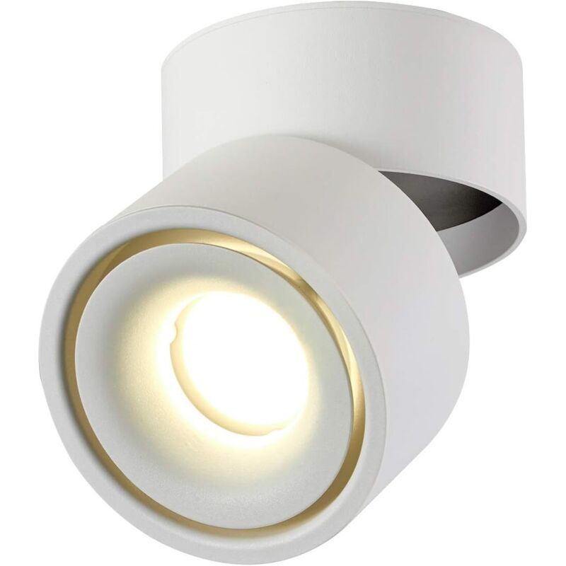 Spots De Plafond Led 12w Angle De Corps De Lampe Réglable, Lampe De Spots, Applique De Plafond, Spots De Plafond Réglables, Led 10x10x10cm (blanc-4000k)