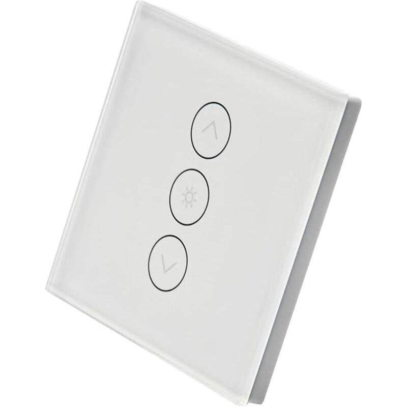 Interrupteur Rétroéclairable, Wifi Encastrable, Variateur D'Intensité, Compatible Avec Alexa Et Google Home, Remplace Votre Interrupteur Classique, Aucun Hub