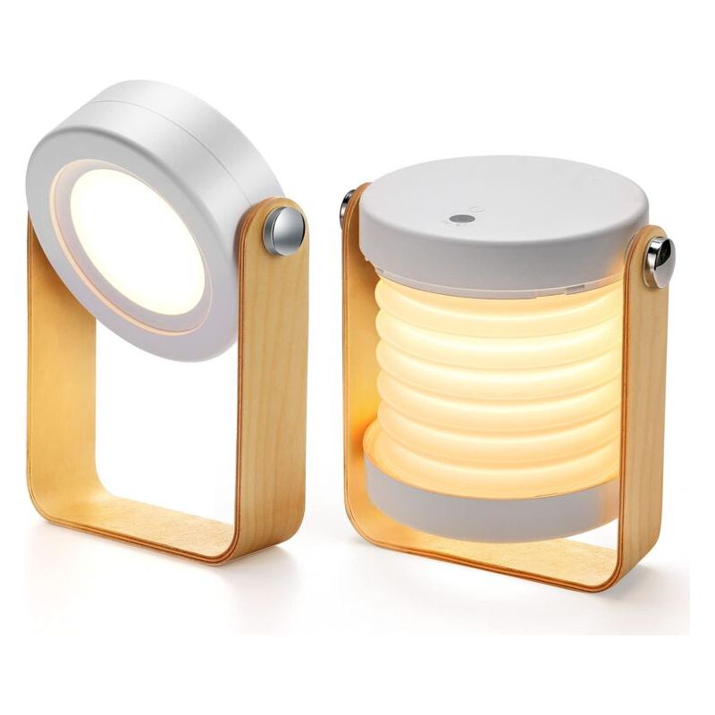 Lampe De Chevet Dimmable Touch Light, Lampe De Chevet Avec Table De Nuit Portable Safe Night Light（blanc）