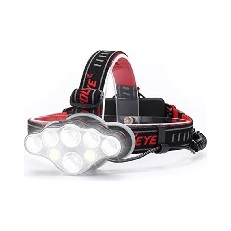 Lampe Frontale Rechargeable Puissante, 18000 Lumen 8 Modes Lampe Frontale Led Lampe Frontale Puissante Lampe De Mains-libres Pour Le Camping, Lampe Frontale Running Ipx5 Enfant Lecture