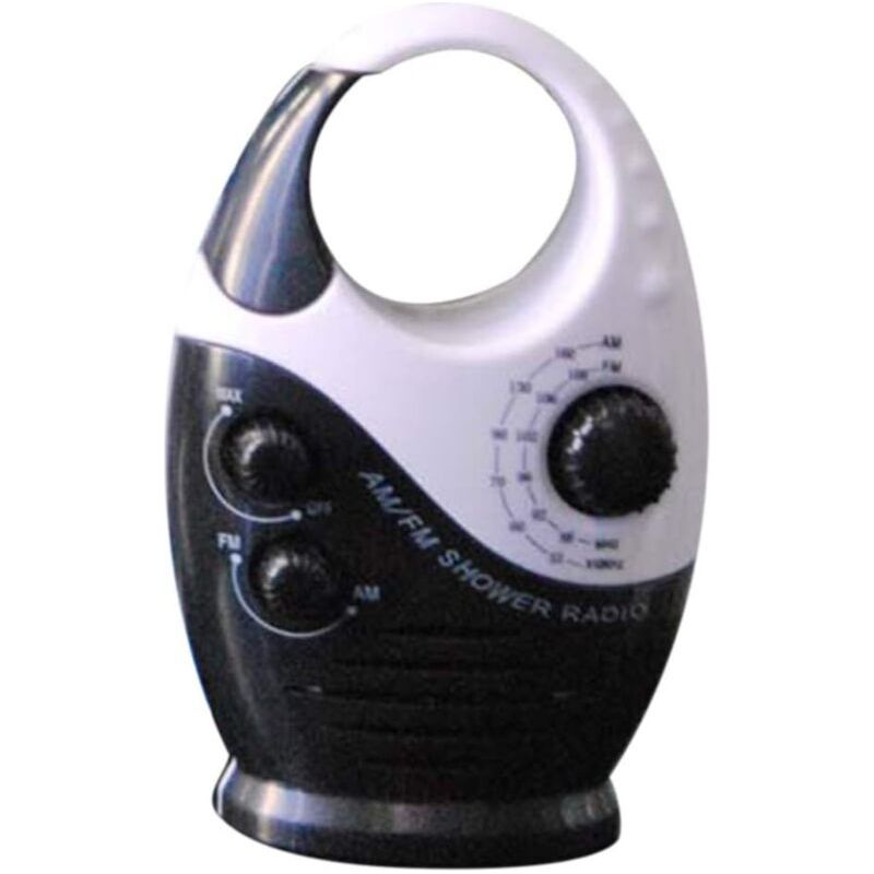 Radio De Douche Étanche 3 V 0,5 W Avec Volume Réglable, Haut-parleur Am-fm, Haut-parleur De Douche De Salle De Bain, Radio Sans Fil Avec Poignée Supérieure