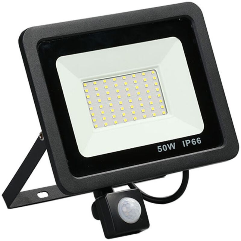 Projecteur Led Détecteur De Mouvement 50w, Spot Led Extérieur, Étanche Ip66 Projecteur Exterieur Led, 6500k Blanc Froid Projecteur Led Exterieur Detecteur De Mouvement Pour Cour, Garage,patio [classe