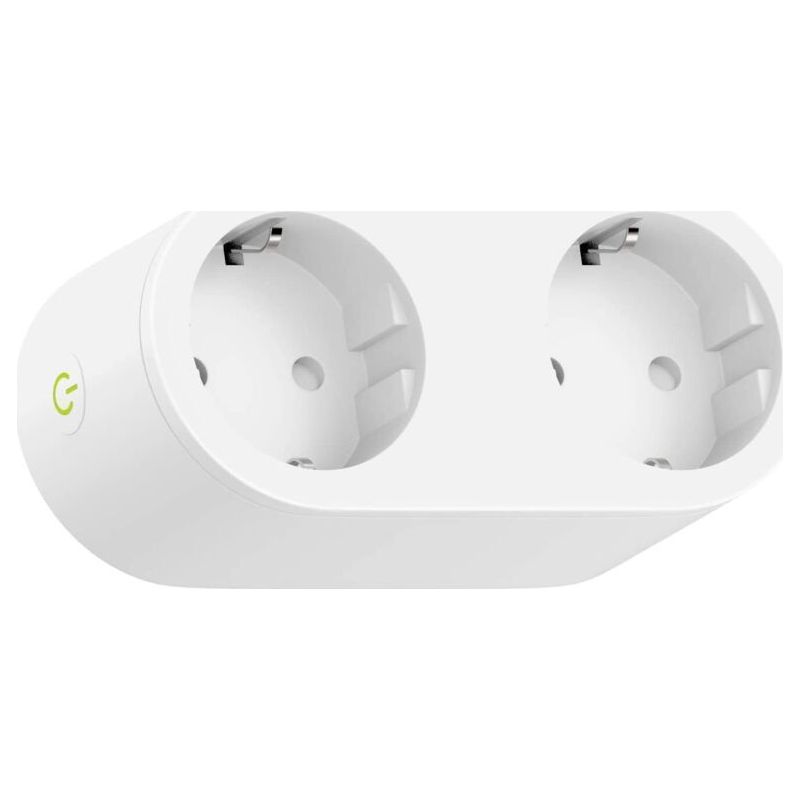 Prise Connectée (type F), Prise Intelligente Compatible Avec Apple Homekit, Siri, Alexa, Google Home Et Google Nest, Prise Programmable Wifi Avec Commande Vocale Et Contrôle À Distance (1pcs)