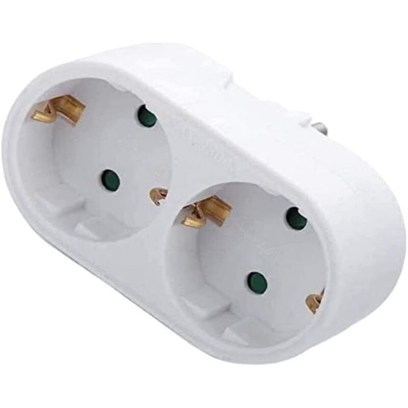 Bouche De Conversion Européenne, Fiche De Conversion De Type Européen 1 À 2 Voies Adaptateur D'Alimentation International Adaptateur 16a 250v
