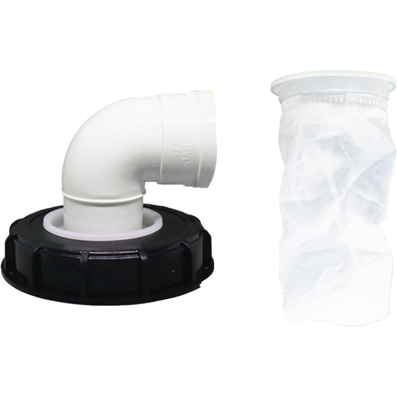 90°filtre À Couvercle Ibc, Filtre À Eau De Pluie En Nylon 163 Mm, Lavable Avec Couvercle Pour Réservoir D'Eau De Pluie Ibc Dn 150