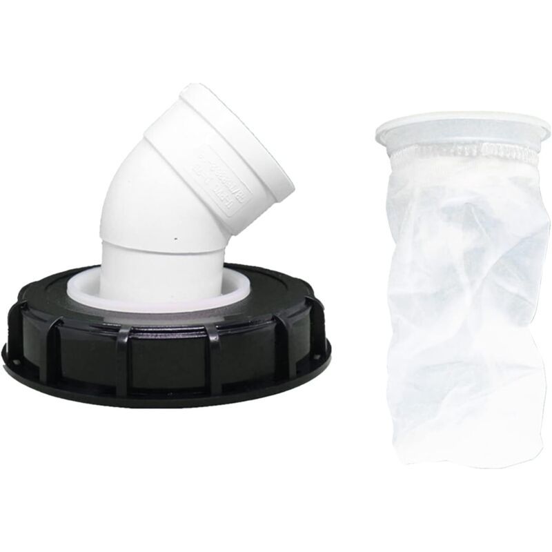 45°filtre À Couvercle Ibc, Filtre À Eau De Pluie En Nylon 163 Mm, Lavable Avec Couvercle Pour Réservoir D'Eau De Pluie Ibc Dn 150