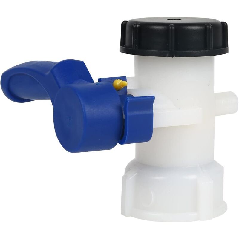 Adaptateur De Réservoir D'Eau Ibc Universel 62 Mm - Pour Réservoir Ibc - Valve De Régulation - Robinet De Tuyau - Adaptateur De Robinet - Pour Bidon, Conteneur, Citerne De Pluie