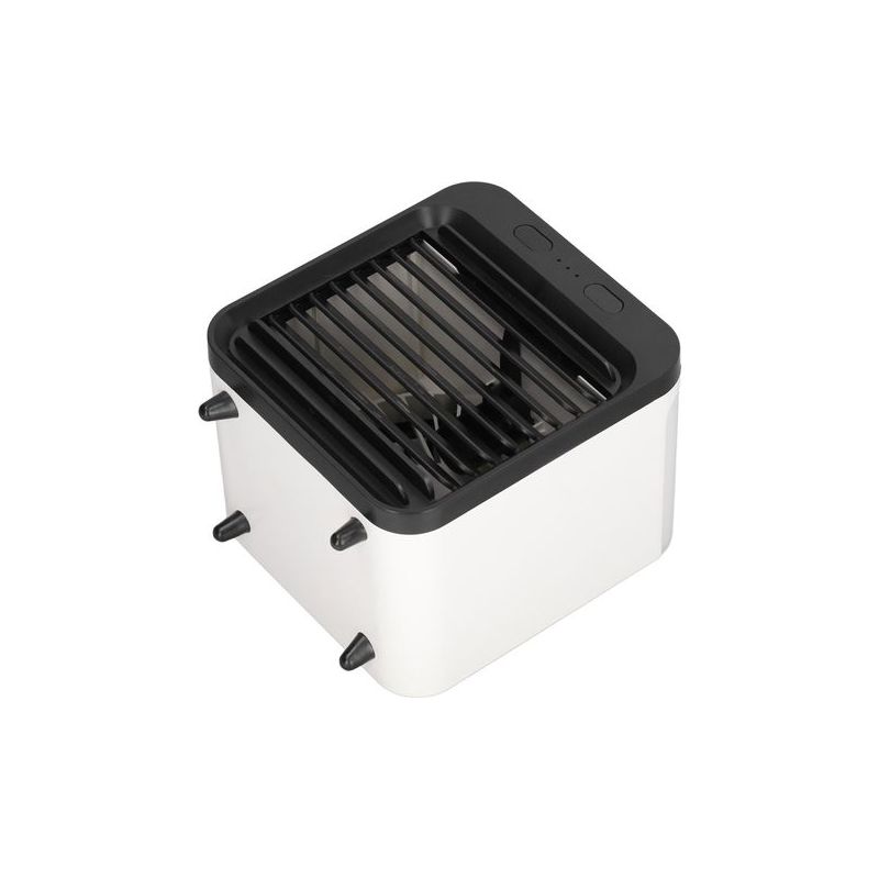 Tragbare Klimaanlage, Großes 200-ml-fassungsvermögen, 3-stufig Einstellbare Luftbefeuchtung, Usb-tischkühler, 4 W, Zweifarbig Schwarz-weiß