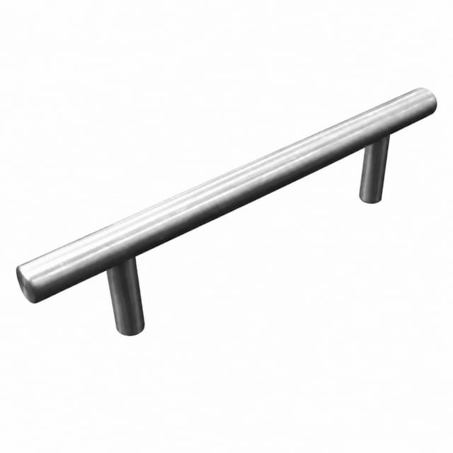 Cime - Stangengriff aus gebürstetem Edelstahl, L.156 x B.12 x T.33 mm, Achsabstand 96mm, 1 Stück mit Schrauben.