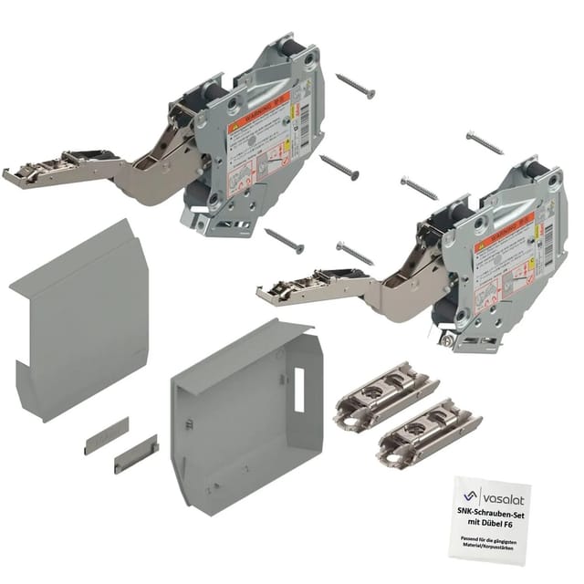 Vasalat - Blum Aventos hk-s 220-500 Kraftspeicher hellgrau Klappenbeschlag m.Montageplatte