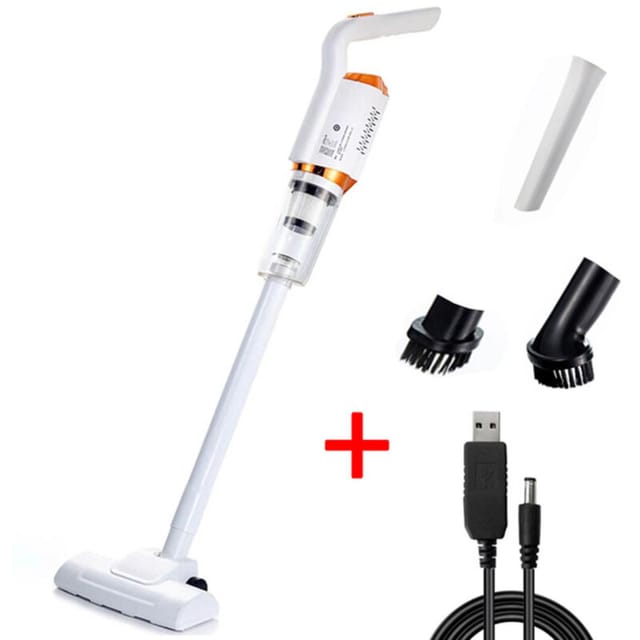 Trade Shop - 2in1-to-cable 2in1 wiederaufladbare Batterie-Staubsauger saugt Pulver C Zubehör -