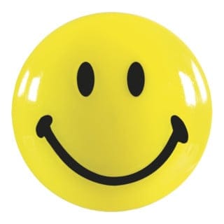 Magnet ® Smiley 40mm 0,06kg Ferrit gelb 4 St./Pack.