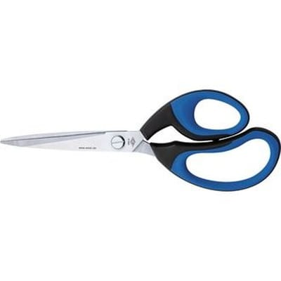 Wedo - Universalschere ® Soft Cut 210mm Linkshänder Rechtshänder Edelstahl schwarz/blau