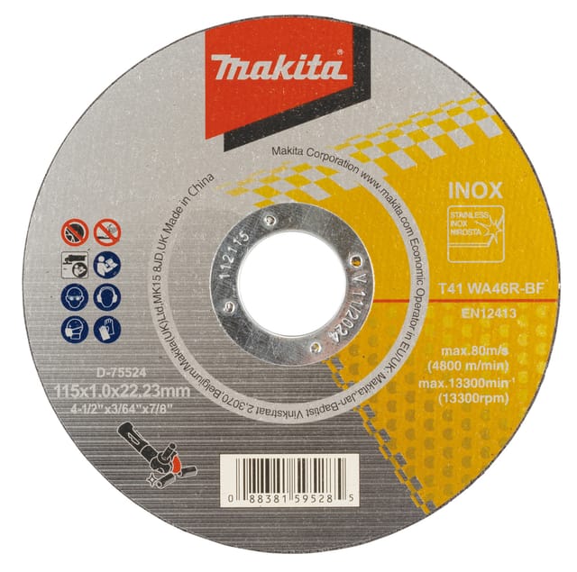 D-75524 Metall-Trennscheibe 115x10x22mm - Makita