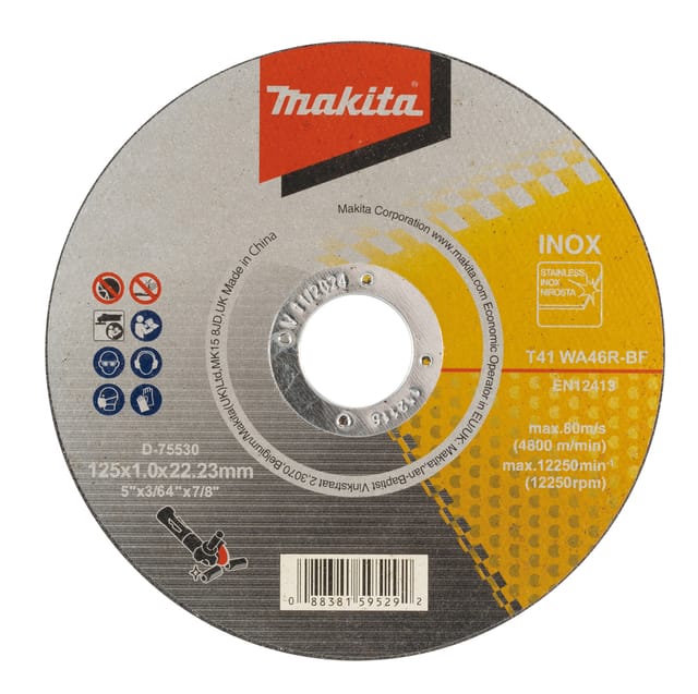 D-75530 Metall-Trennscheibe 125x10x22mm - Makita