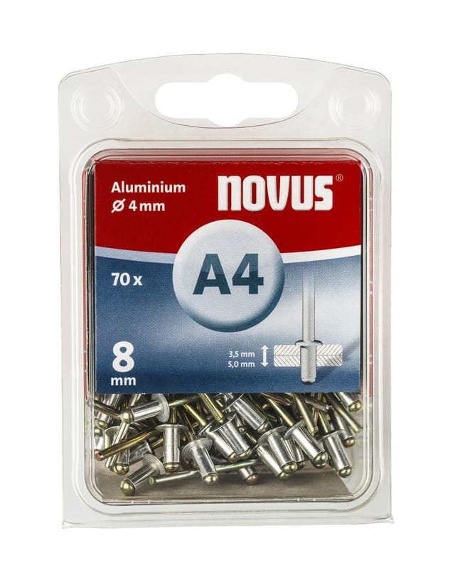 Alu Blindniete A4 x 8 (70 Stk) - Novus