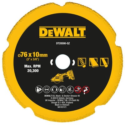 Diamanttrennscheibe Multimaterial DT20590, 76mm - Dewalt