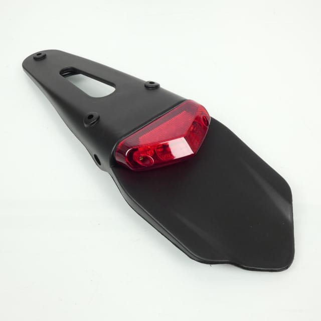 Heckfender Myra-Kennzeichenhalter mit roter 12-V-LED-Leuchte für