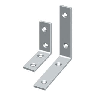 Bastlerwinkel Länge 40 mm Breite 10 mm Stärke 1,8 mm Stahl blau chromatiert schmal