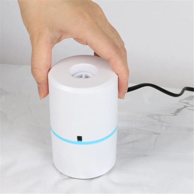Elektrische Druckbeutelpumpe, Vakuumbeutelpumpe, Reise-Mini-Vakuumversiegelungsmaschine, platzsparend für Kleidung, Lebensmittel-Organizer