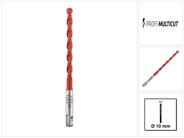 Alpen - HM-Universalbohrer Profi Multicut mittel Länge 200 mm Bohrer ø 10 mm