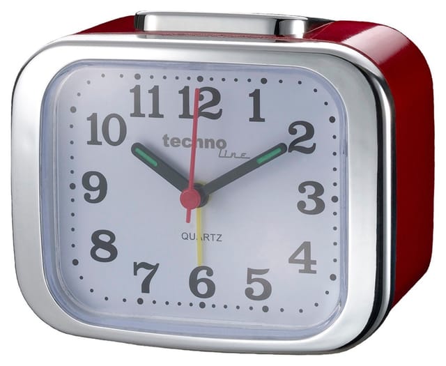 Techno Line Model XL rot Quarz Wecker Rot Alarmzeiten 1 1 Timerzeit