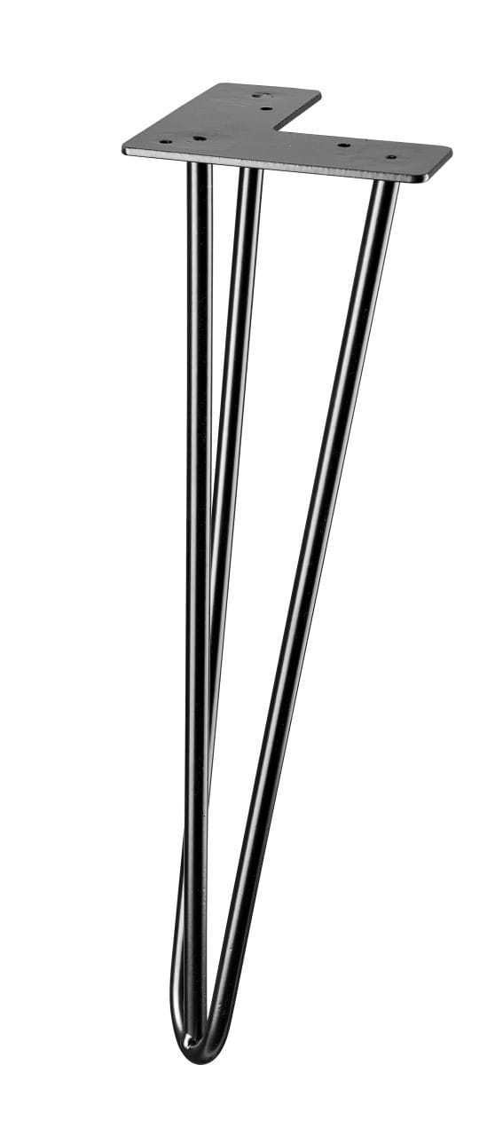 Hairpin 40 x 12 x 12 cm Stahl schwarz matt - 1 Stück Hairpin - Hettich