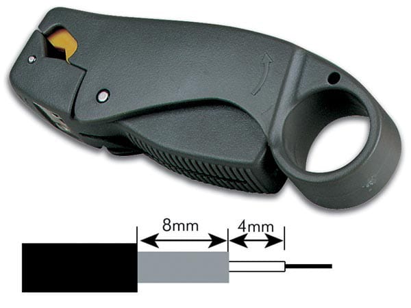 Velleman - koax- abisolierer - 3 messer (RG58-RG59)