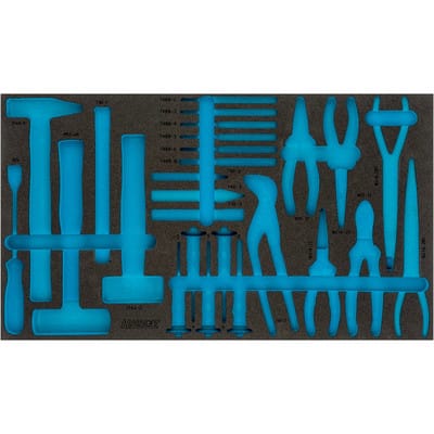 2-Komponenten Weichschaum-Einlage für Art.Nr. 163-479/26, 4/3+ (691 x 392 mm) - Hazet