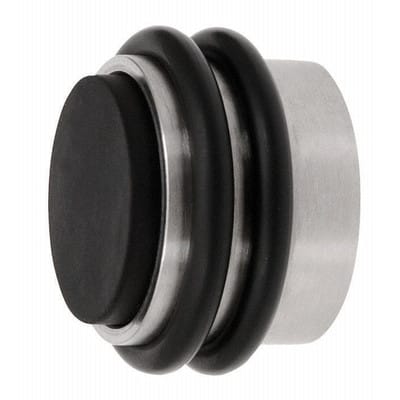 KWS - Bodentürpuffer 2053.31 ø 42 mm Höhe 28 mm Aluminium silberfarbig eloxiert Dübelmontage