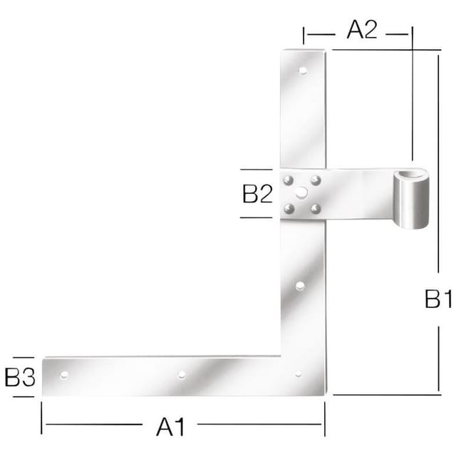 Winkelband xmm Stahl verzinkt rechts und links 3 mm