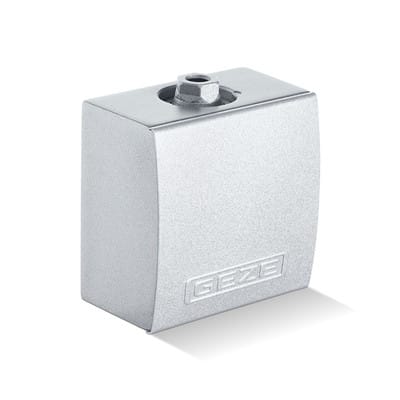 Geze - Drehlager aufliegend, für T-Stop Gleitschiene, silber