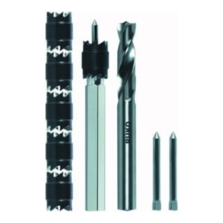 Schweißpunktfräsersatz HSS-G/HSS-Co5 ø 10 - 8 mm 9tlg. - 101104M - Ruko