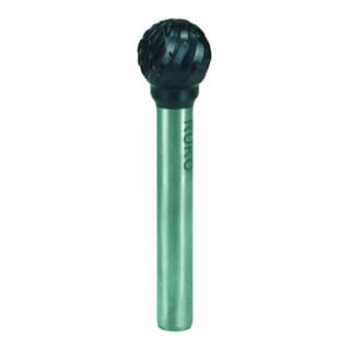 Hartmetall Frässtift TiCN Form d Kugel (kud) Durchmesser 6,0 mm L1 min 56 mm - Ruko