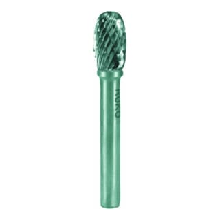 Hartmetall-Frässtift tre ø 10 mm Kopflänge 16 mm Schaft-Ø 6 mm Verzahnung kvz 4 - 116213 - Ruko