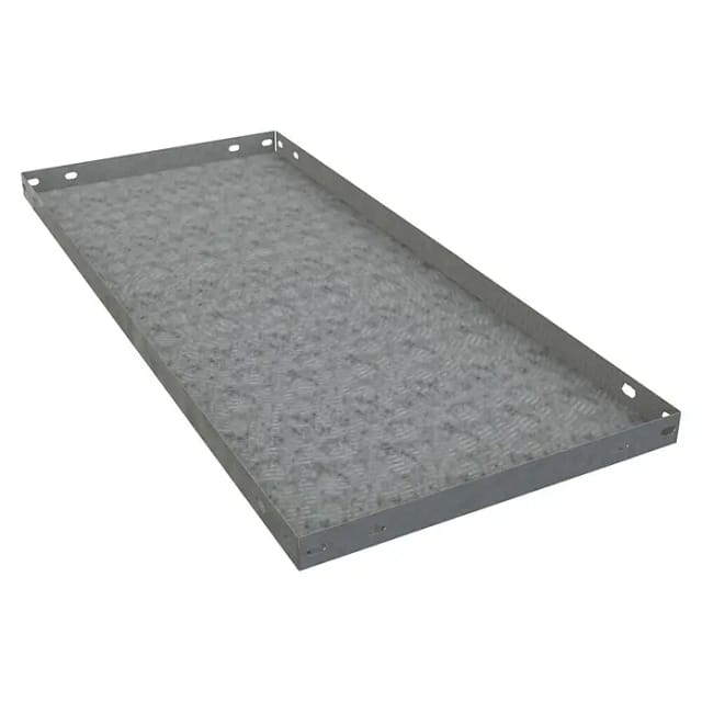Galvanisierte Ablageschale 80x40 cm.