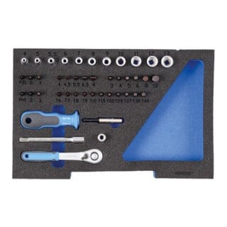 Steckschlüssel-Satz 1/4 in 1/2 l-boxx 136 Modul - Gedore