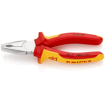 Kombizange 160 mm vde verchromt Mehrkomponenten Hülle Kombizangen - Knipex