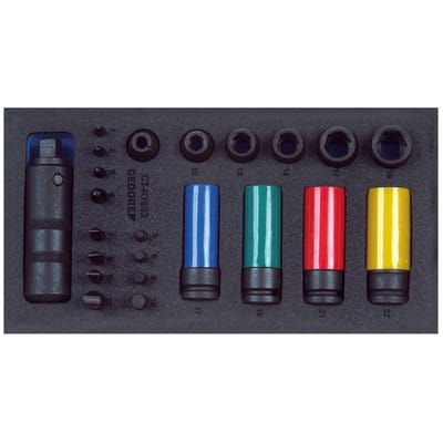 Gedore Schraubenlöser-Sortiment 1/2 in Check-Tool-Modul
