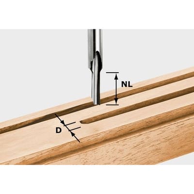 Nutfräser hs S8 d 5/12 OF1010 OF1400 OF2200 490943 Zubehör Fräsen - Festool
